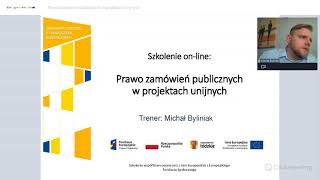 Prawo Zamówień Publicznych w projektach unijnych  21092021 [upl. by Neehs857]