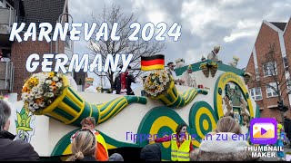 Karneval 2024 In Germany  Karneval Parade [upl. by Barnum]