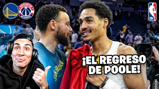 ¡CONCURSO DE TRIPLES en el REGRESO de POOLE vs CURRY  WARRIORS vs WIZARDS 2312 [upl. by Mcintyre]