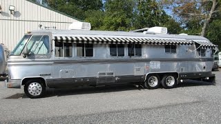 Walk Through 1987 Airstream Classic 345 Vintage Motorhome Bus GMC NASA Astrovan [upl. by Akimal]