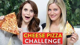 CHEESE PIZZA CHALLENGE ft iJustine [upl. by Eidnew]