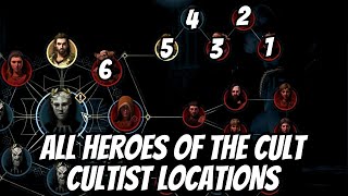 All Heroes of The Cult  Cultist Locations in AC Odyssey [upl. by Ondrea]