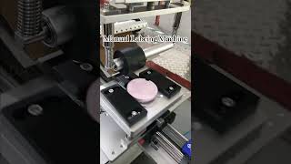 Manual labeling machine labelingmachine roundbottlelabelingmachine packingmachine bottle [upl. by Nauq672]