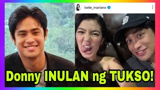 Donny Pangilinan INULAN ng Tukso sa naging SAGOT sa mensahe ni Belle Mariano sa kaniya [upl. by Zizaludba]