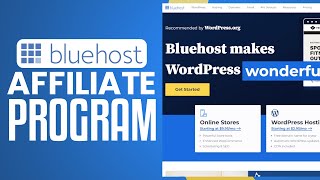 Bluehost Affiliate Program Tutorial 2024  How To Earn Money From Bluehost [upl. by Polish]