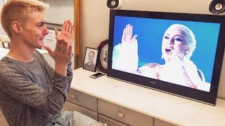 REACTING TO GAGA AT THE GRAMMYS 2018 [upl. by Tadeas]