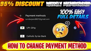 How to change payment method  7Rs weekly membership tamil Freefire weeklymembership freefiretamil [upl. by Eilrahs]