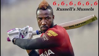 Andre Russells Massive Sixes [upl. by Vernen]