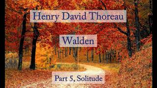 Henry David Thoreau Walden  Solitude Audiobook [upl. by Ajssatsan]