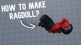 How to Make RAGDOLL  Roblox Studio Tutorial [upl. by Innavoig]