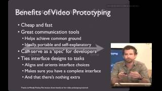 Lecture 33 Faking it  Video Prototyping [upl. by Nihcas654]