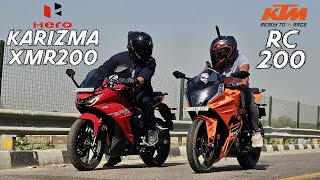 KARIZMA XMR200 vs KTM RC200  Drag Race  Topend Test  Shocking Results  xmr value for money [upl. by Custer]