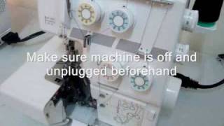 Quick Tip To Use When Cleaning the My Lock 204D Serger By Janome [upl. by Eimmis]