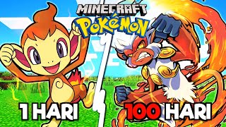 100 Hari di Minecraft Tapi Pokemon 😱 Survival Pixelmon ft Waduh SMP [upl. by Tratner]