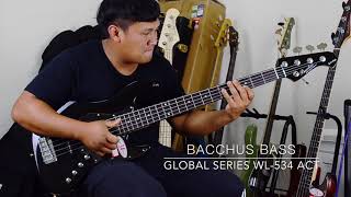 Bacchus Bass Global Series WL534 ACTBLK [upl. by Ariayek]