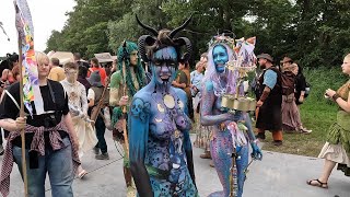 best body paintbody art at Castlefest [upl. by Kirsteni]