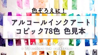 見た目で並べると歯抜けが分かりやすい！コピック色見本  Copic colors [upl. by Anaert]