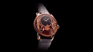 JAQUET DROZ LOVING BUTTERFLY AUTOMATON J032533275 [upl. by Cire]