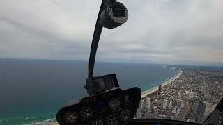 Robinson R44 clipper II VHJMI 11m flight Goldcoast Queensland Australia [upl. by Enilekcaj588]