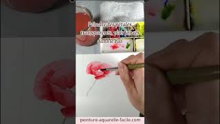 DIY dété  un coquelicot à laquarelle comme carte danniversaire [upl. by Rugen]