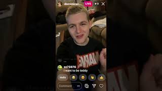 Dominic Schmidt getting high on instagram live [upl. by Anaher]