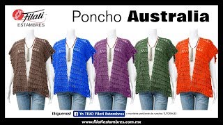 Poncho con Borla tejido en Telar peruano [upl. by Ytsirt]