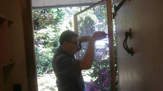 REPLACING SCREEN DOOR MESH [upl. by Reitman511]