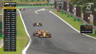 Oscar Sacrificed for Lando McLaren’s Controversial Sprint Finish [upl. by Rusert]