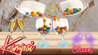 Clang Clang Kampai 🥂candies 😍 asmr satisfying candy [upl. by Ahserkal]