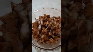 Crispy Fried Pork Belly homemade youtubeshorts [upl. by Shannan]