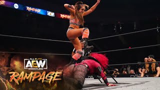 What Happened When Dr Britt Baker amp Abadon Show Off More Tricks than Treats  AEW Rampage 102921 [upl. by Enyrhtak]