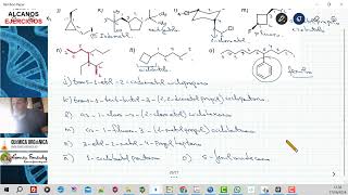 TEMA 1 ALCANOS  EJERCICIO 12 parte 2 NOMBRAR LOS SIGUIENTES ALCANOS CICLOALCANOS Y BICICLOS [upl. by Rolfston444]