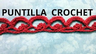 PUNTILLA en tejido crochet o ganchillo n° 26 tutorial paso a paso Moda a Crochet [upl. by Adnamar]