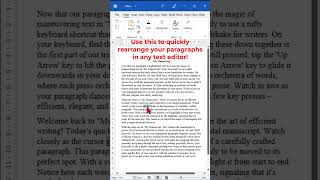 How to move paragraph  shift paragraph  Word trip [upl. by Erdnassak]