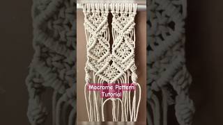 Macrame Pattern Tutorial shortsfeed viralshort macramecreation macrametutorial macrameknot diy [upl. by Nonnek]