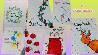 christmas card ideas  Easy and beautiful christmas card making ideas at home 😱 [upl. by Ymarej]