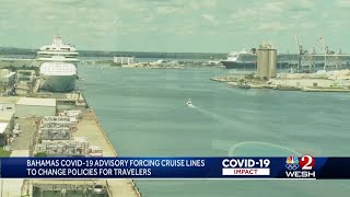 Bahamas COVID19 advisory forcing cruise lines to change policies for travelers [upl. by Ahsetel9]