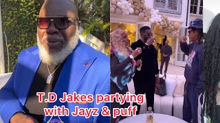 TD Jakes partying with Jayz and puff daddy [upl. by Amabel479]