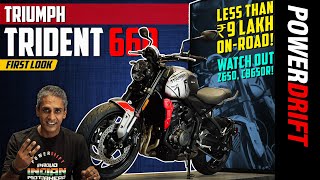 Triumph Trident 660  Walkaround  ₹85 lakh onroad  PowerDrift [upl. by Salter]