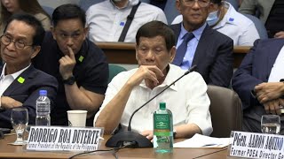 Duterte testifies at senate probe for deadly Philippine drug war  AFP [upl. by Ullman789]