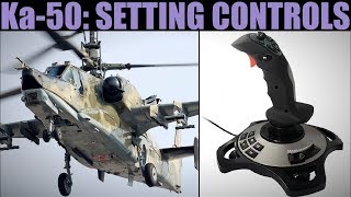 Ka50 Blackshark Setting Joystick HOTAS Controls  DCS WORLD [upl. by Kcirevam]