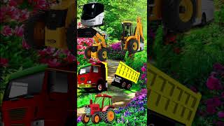 VFX tractor JCB bus truck magical video cartoon trending vfx tractor bhoot shortsfeed funny [upl. by Leith168]