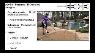 Assistive DevicesGait Patterns  SwingTo amp SwingThrough Patterns [upl. by Weisberg528]