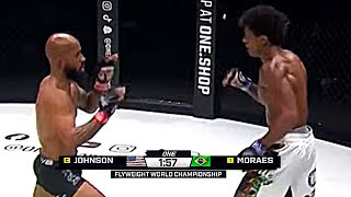 Demetrious Johnson Vs Adriano Moraes 3 Full Fight Highlights  Johnson Vs Moraes Highlights  ONE FC [upl. by Billen]