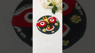 Jagannath ji rangoliKartik poornima rangoliDev Diwali rangoli muggulu shortsjagannathstatus [upl. by Aerdnaid]