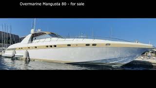 Overmarine Mangusta 80 for sale [upl. by Longawa]