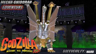 Godzilla Destroy All Monsters Melee MechaGhidorah Adventure Mode Hard GCN [upl. by Eylrac393]