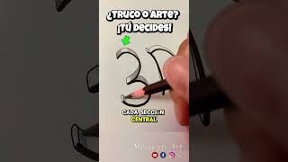 ¡Increíble Cómo Crear un 3D🎨Perfecto con Dos Lápices🖍️ 3d shorts arte trucos [upl. by Aleacem]