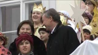 Sternsinger fragen Bundespräsidenten Köhler wollte Fleischer werden [upl. by Asiil]