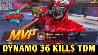 DYNAMO  BEST TDM MATCH EVER WITH 36 KILLS ALONE  BATTLEGROUNDS MOBILE INDIA  BEST OF BEST [upl. by Aileon]